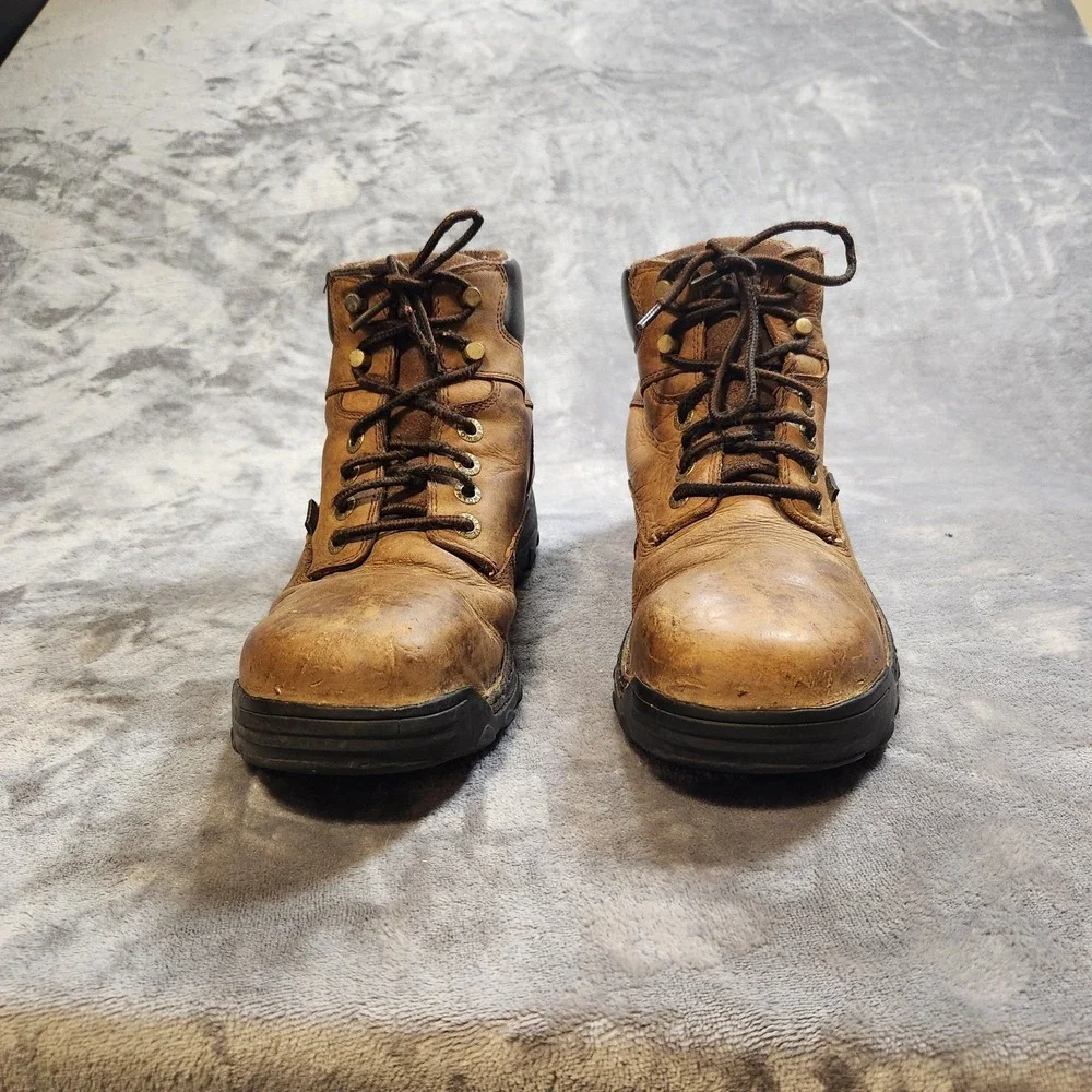 Wolverine Boots Mens 9.5 Brown Leather Durbin Waterproof 6